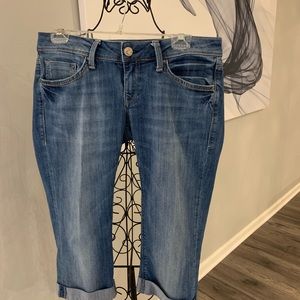 Mavi Low-Rise Straight Alma stonewashed crop jeans